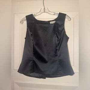 Ann Taylor Black Blouse With Buttons Up The Back